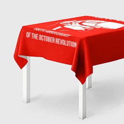 Скатерть для стола 100 лет революции, цвет: 3D-принт — фото 2