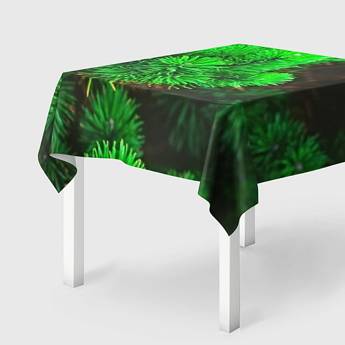 Скатерть для стола Зелёная ель / 3D-принт – фото 2