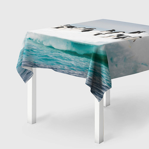 Скатерть для стола Пингвины на айсберге / 3D-принт – фото 2