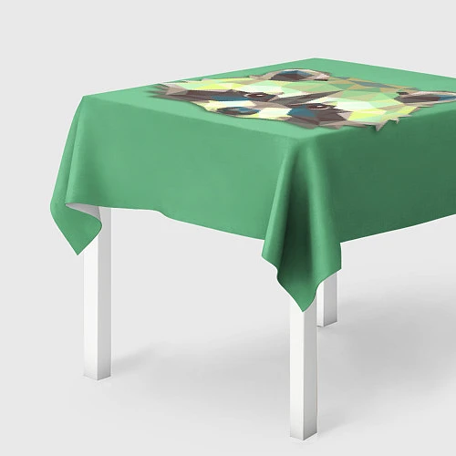 Скатерть для стола Геометрический енот / 3D-принт – фото 2