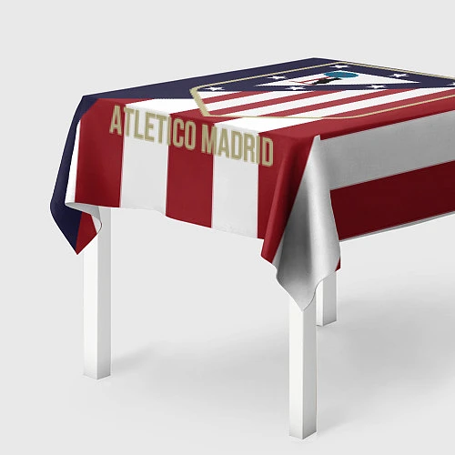Скатерть для стола FC Atletico Madrid / 3D-принт – фото 2