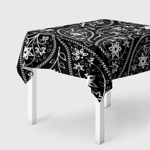 Скатерть для стола Black cucumber pattern / 3D-принт – фото 2