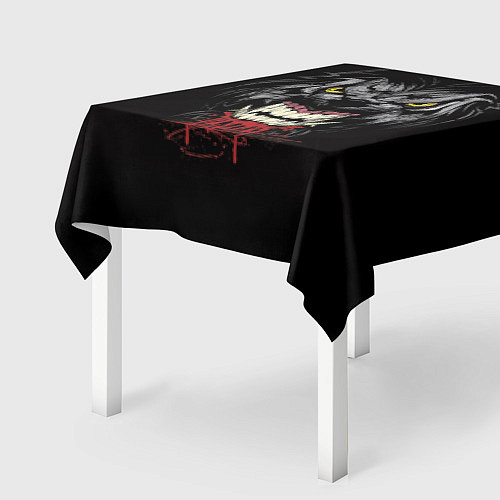 Скатерть для стола Дикий волк / 3D-принт – фото 2