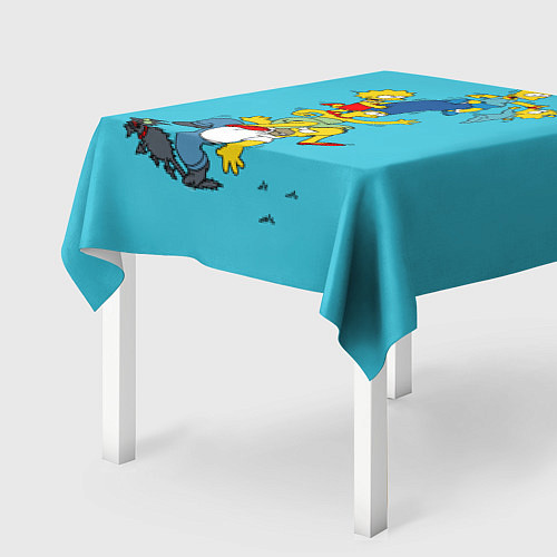 Скатерть для стола Семейка Симпсонов 2 / 3D-принт – фото 2