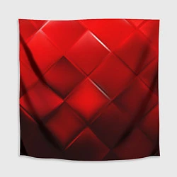 Скатерть для стола Red squares, цвет: 3D-принт