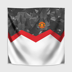 Скатерть для стола Man United FC: Grey Polygons, цвет: 3D-принт