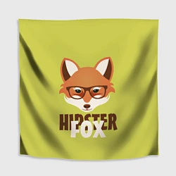Скатерть для стола Hipster Fox, цвет: 3D-принт