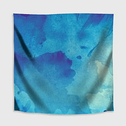 Скатерть для стола Синяя акварель, цвет: 3D-принт