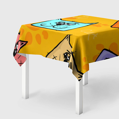 Скатерть для стола Котики / 3D-принт – фото 2