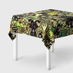 Скатерть для стола Стикер бомбинг, цвет: 3D-принт — фото 2
