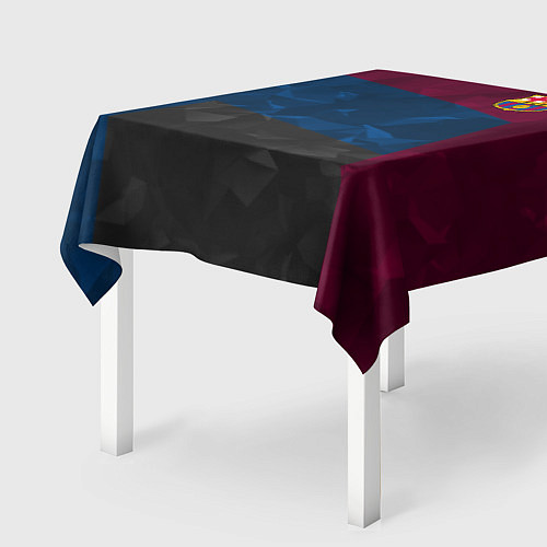 Скатерть для стола FC Barcelona: Dark polygons / 3D-принт – фото 2