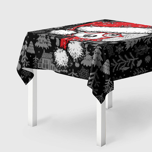 Скатерть для стола Собака Санта / 3D-принт – фото 2