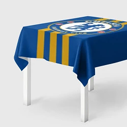 Скатерть для стола FC Chelsea: Gold Lines, цвет: 3D-принт — фото 2