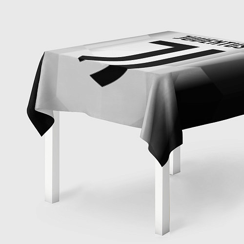 Скатерть для стола FC Juventus: Silver Original / 3D-принт – фото 2