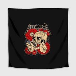 Скатерть для стола Metallica Skull, цвет: 3D-принт