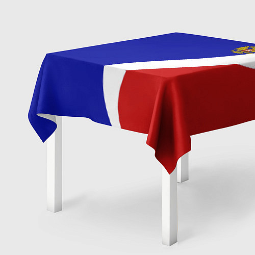 Скатерть для стола Герб РФ Триколор / 3D-принт – фото 2