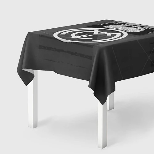Скатерть для стола FC Real Madrid: Grey Abstract / 3D-принт – фото 2
