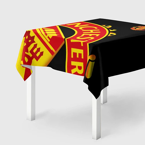 Скатерть для стола FC Man United: Black Exclusive / 3D-принт – фото 2