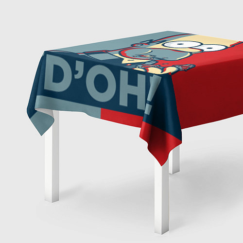 Скатерть для стола Homer Simpson DOH! / 3D-принт – фото 2