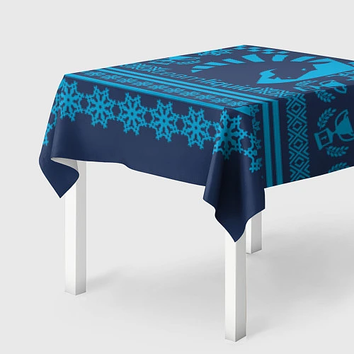 Скатерть для стола Team Liquid: Blue Pattern / 3D-принт – фото 2