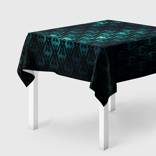 Скатерть для стола TES: Blue Pattern / 3D-принт – фото 2