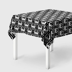 Скатерть для стола TES: White Pattern, цвет: 3D-принт — фото 2