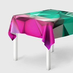 Скатерть для стола Неоновые грани, цвет: 3D-принт — фото 2