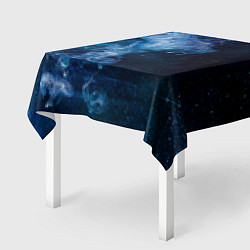 Скатерть для стола Синий космос, цвет: 3D-принт — фото 2
