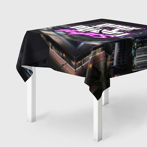 Скатерть для стола GTA VI: MIAMI NIGHTS / 3D-принт – фото 2