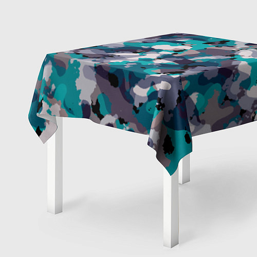 Скатерть для стола Камуфляж: ледяной / 3D-принт – фото 2