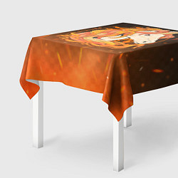 Скатерть для стола Огненный единорог, цвет: 3D-принт — фото 2