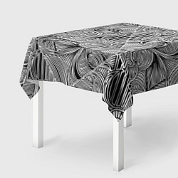 Скатерть для стола Узор black two, цвет: 3D-принт — фото 2