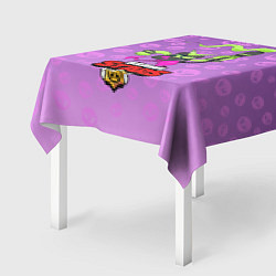 Скатерть для стола Brawl Stars virus 8 bit, цвет: 3D-принт — фото 2