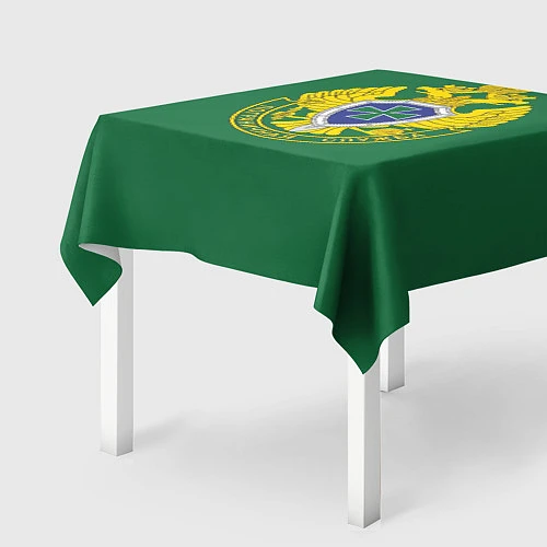 Скатерть для стола Пограничная служба зеленый / 3D-принт – фото 2