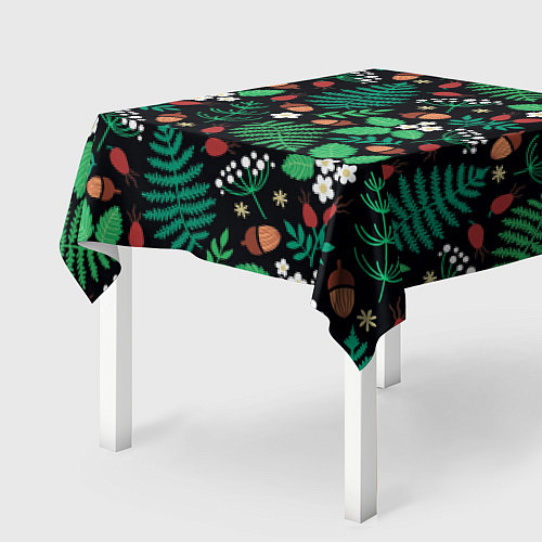 Скатерть для стола Forest leaves / 3D-принт – фото 2