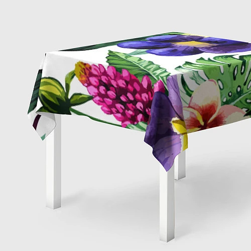 Скатерть для стола Цветы / 3D-принт – фото 2
