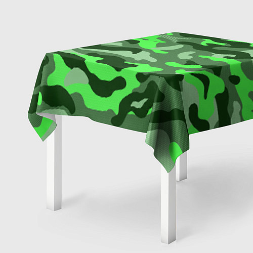 Скатерть для стола CAMOUFLAGE GREEN / 3D-принт – фото 2
