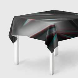 Скатерть для стола GEOMETRY STRIPES GLITCH, цвет: 3D-принт — фото 2