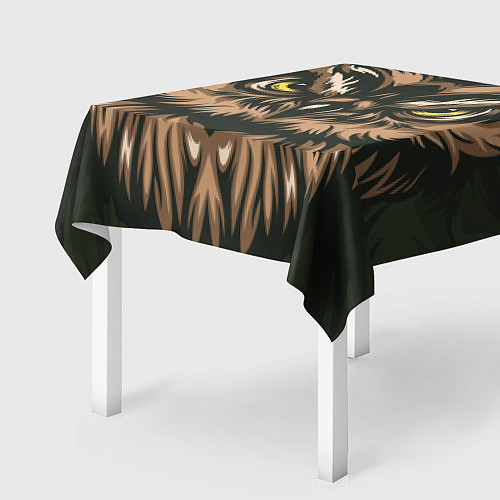 Скатерть для стола Хищная сова / 3D-принт – фото 2