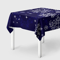 Скатерть для стола Новогодние снежинки, цвет: 3D-принт — фото 2