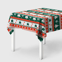 Скатерть для стола Новогодний орнамент, цвет: 3D-принт — фото 2