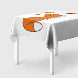 Скатерть для стола Лиса С Листиками, цвет: 3D-принт — фото 2