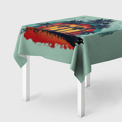 Скатерть для стола Мазня с пальмами, цвет: 3D-принт — фото 2