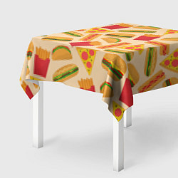 Скатерть для стола Фастфуд, цвет: 3D-принт — фото 2