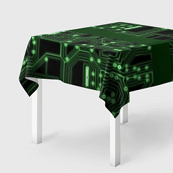 Скатерть для стола Неоновая схема, цвет: 3D-принт — фото 2