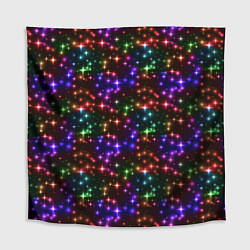 Скатерть для стола Разноцветное Сияние, цвет: 3D-принт