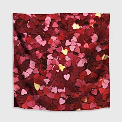Скатерть для стола Сердца Hearts, цвет: 3D-принт