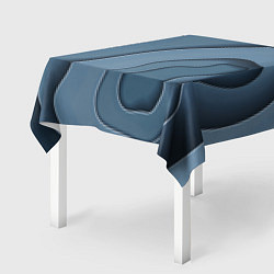 Скатерть для стола Абстракция бумажные волны, цвет: 3D-принт — фото 2