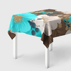Скатерть для стола Красивые цвеТы, цвет: 3D-принт — фото 2