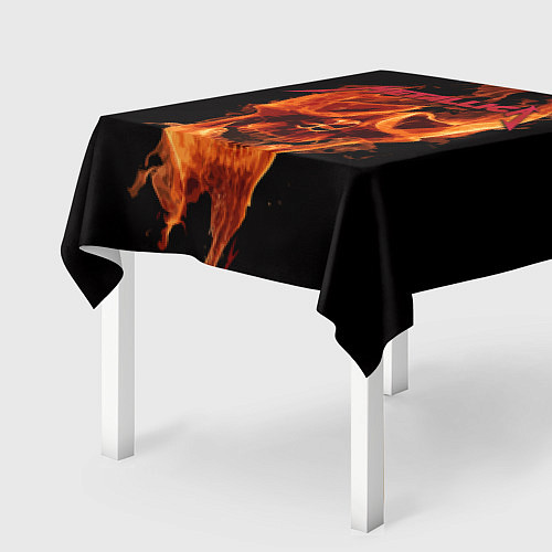 Скатерть для стола Metallica Flame / 3D-принт – фото 2